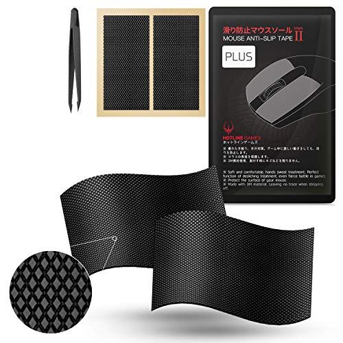 Hotline Games [Grip Upgrade] HOTLINEGAMES 2.0 Plus DIY Version Anti Slip Grip Tape for Gaming Mouse,Sweat Resistant,Easy to Apply,Professional Mice Upgrade Kit