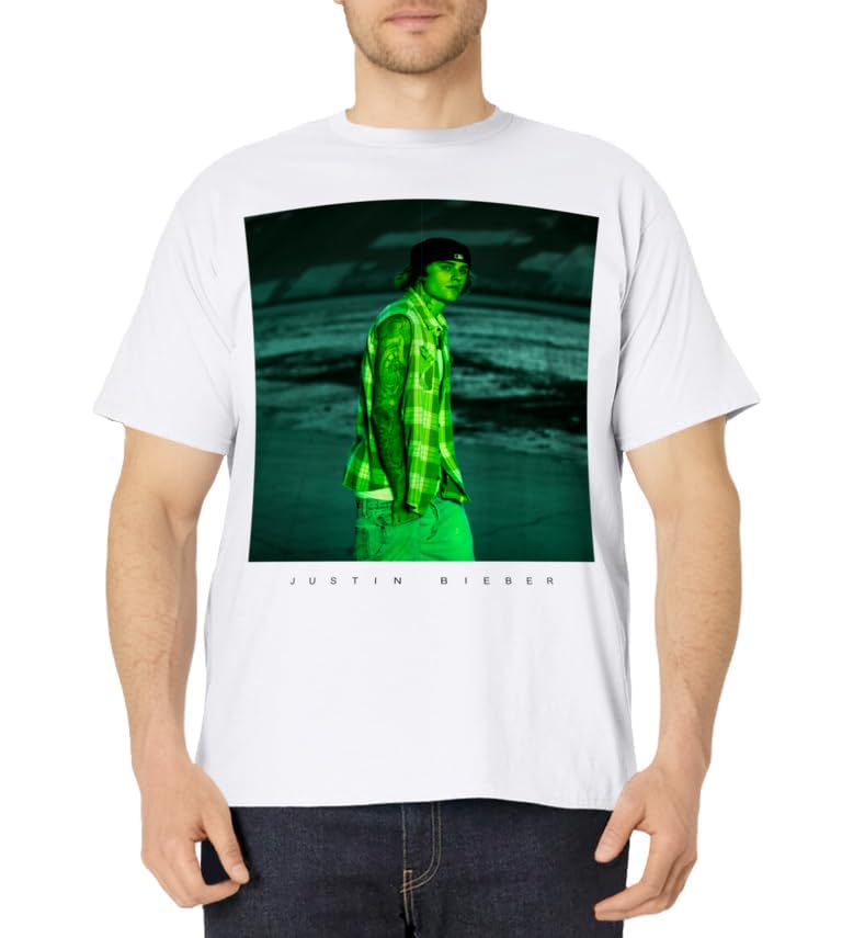 Official Justin Bieber Justice Photo White T-Shirt