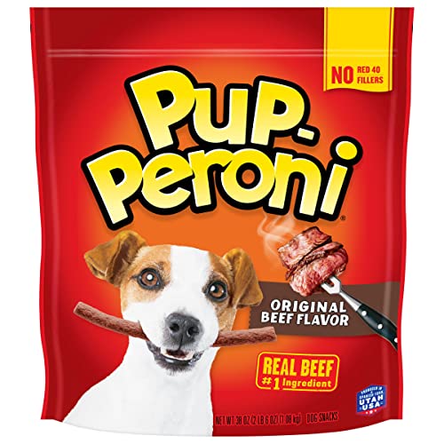 Pup-Peroni Dog Treats, Original Beef Flavor, 38 Ounce, Made with Real Beef, No Red 40 or Fillers
