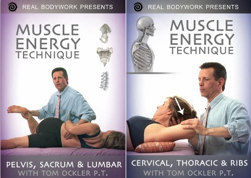 Muscle Energy Techniques Medical Massage Video 2 DVD Set - Volume 1 Pelvis Sacrum & Lumbar Back, Volume 2 Cervical Neck, Thoracic Spine & Ribs by Sean Riehl