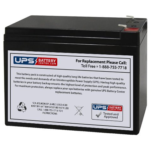 Vasworld Power GB12-10 12V 10Ah Sealed Lead Acid Replacement Battery with F2 Terminal