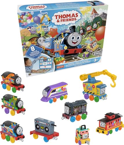 Thomas & Friends Toy Trains Toy Set Thomas’ 7 Days of Surprises, 10-Piece Diecast Vehicles with Cargo for Kids Ages 3+ Years (Amazon Exclusive)