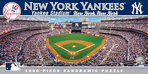 MasterPieces MLB New York Yankees Stadium Panoramic Jigsaw Puzzle, 1000-Piece, One Size (91339)