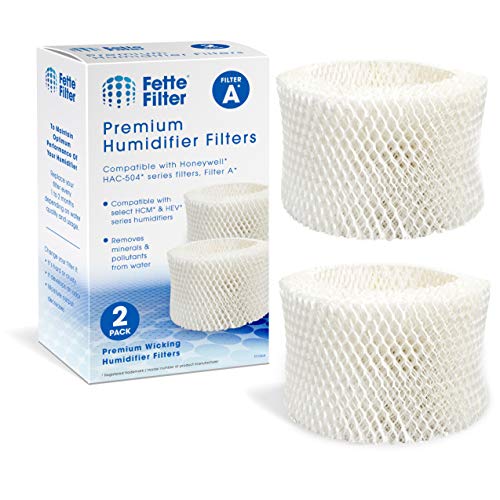 HAC-504 Premium Humidifier Wicking Filter Compatible with Honeywell HAC-504 HAC-504AW HAC504V1 Humidifier Replacement Filter A Replacement for Honeywell Filter HCM 350 & Cool Mist Humidifiers. (2QTY)