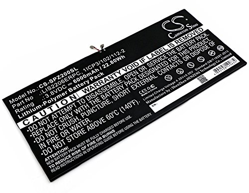 BORNMIO Replacement Battery for Sony Castor SGP511 SGP512 SGP521 SGP541 SGP551 SGP561 SOT21 Xperia Tablet Z2 Xperia Tablet Z2 TD-LTE 1277-3631.1B 1ICP3/102/112-2 LIS2206ERPC (6000mAh)