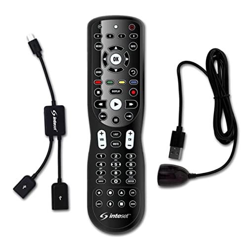 Inteset INT422 Universal Remote with IReTV and Custom OTG Y Cable for F-TV Streamers