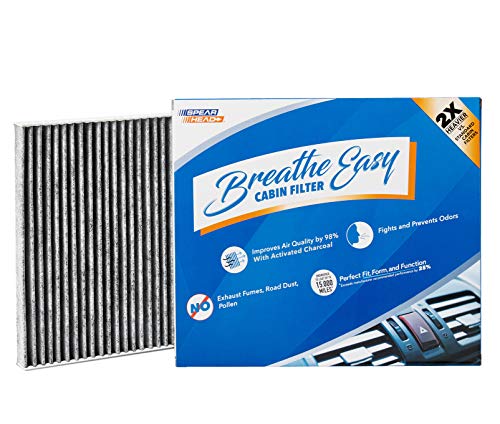 Spearhead Odor Defense Breathe Easy AC & Heater Cabin Filter, Fits Like OEM, Up to 25% Longer Lasting w/Activated Carbon (BE-671)