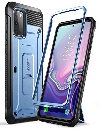 SupCase UB Pro Series Designed for Samsung Galaxy S20 / S20 5G Case (2020 Release), Full-Body Dual Layer Rugged Holster & Kickstand Case Without Built-in Screen Protector (Slate Blue)