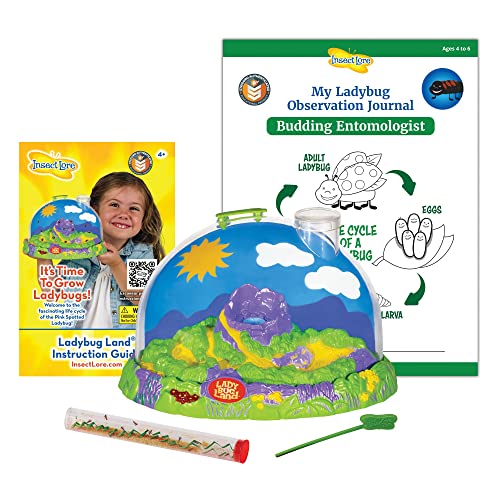 Insect Lore Live Ladybug Growing Kit Toy, Observation Skills