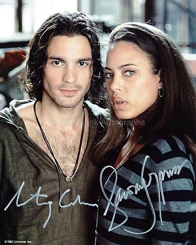 SANTIAGO CABRERA & TAWNY CYPRESS as Isaac Mendez and Simone Deveaux - Heroes 8'x10' Geniune Autographs