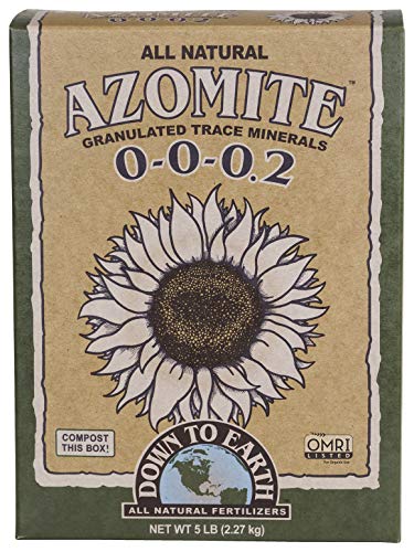 Down To Earth All Natural Fertilizers Organic Azomite Granulated Trace Minerals 0-0-0.2, 5 lb