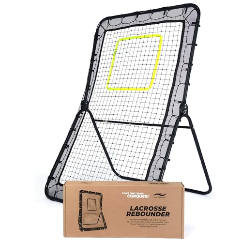 Victorem Lacrosse Rebounder for Backyard - 4x6 Inches Lacrosse Bounce Back Net, Volleyball, Pitch Back Baseball, Ball Rebounder, Lacrosse Net, Bounce Back Net for Volleyball, Tennis, Softball