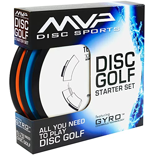 MVP Disc Sports 3-Disc Premium Disc Golf Starter Set (Colors and Models May Vary)