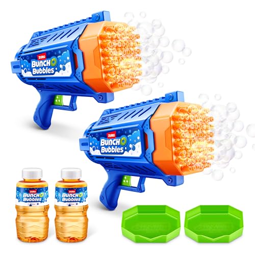 Bunch O Bubbles Motorized Bubble Blaster 2 Pack by ZURU Automatic Bubble Machine for Kids, Teens and Adults, Perfect for Summer Outdoor Fun or Party