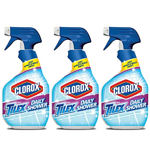 Clorox The Company Tilex Daily Shower Cleaner Spray, Bleach Free (3 Pack), 32 Fl Oz (Pack of 3)