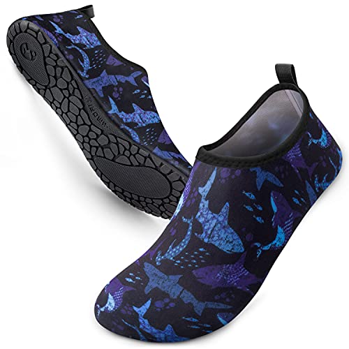 SIMARI Water Shoes for Women Men Beach Swim Surf Pool Anti Slip Summer Outdoor SWS001 Belt Black