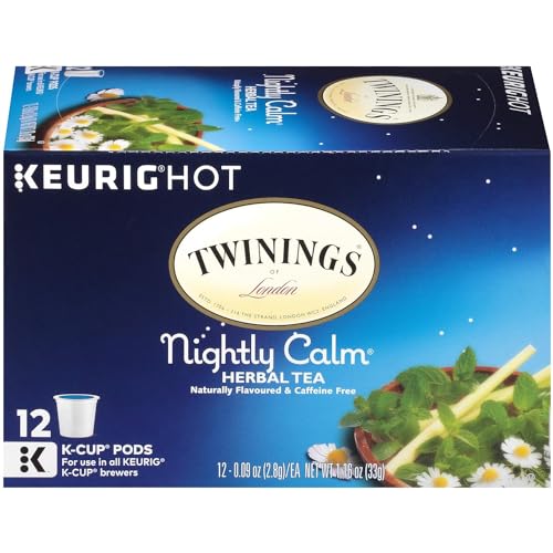 Twinings of London Sleep Nightly Calm Single Serve K-Cup Pods for Keurig, 12 Count (Pack of 1)