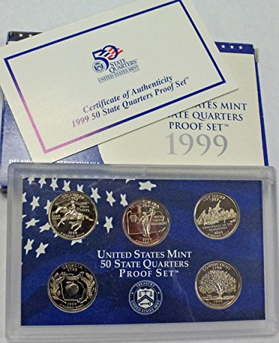 1999 S Statehood Quarters Proof Set Original Mint