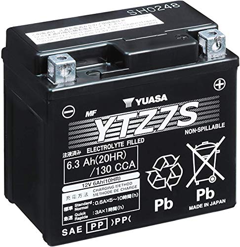 Yuasa YUAM727ZS YTZ7S Factory Activated YTZ High Performance AGM Battery