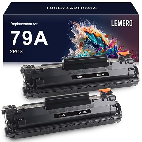 LEMERO 79A Toner Cartridge Compatible Replacement for HP 79A CF279A to use with Laserjet Pro M12w M12a MFP M26nw M26a (Black, 2-Pack)