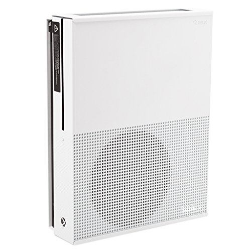 HIDEit Mounts X1S Wall Mount for Xbox One S - Patented in 2019, Made in USA - White Steel Mount for Xbox One S to Safely Store Your Xbox One S on Wall Near or Behind TV