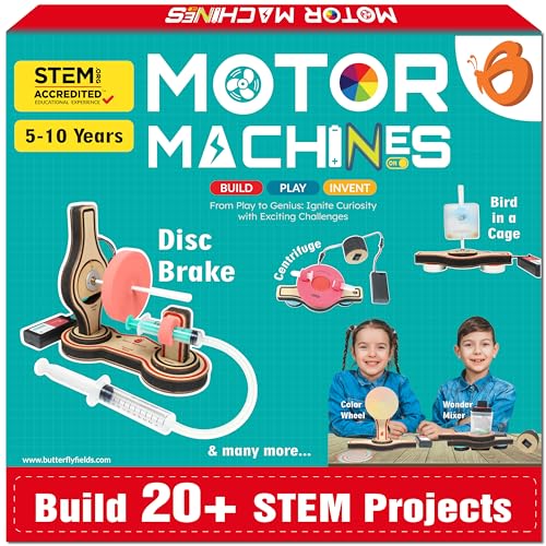 ButterflyEdufields 20+ STEM Projects for Kids Ages 6 8 10 12 Years Boys Girls | Ultimate DIY Science Experiments for Kids | Educational Engineering Toys Best Birthday Gift idea
