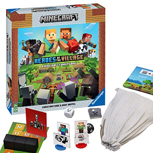 Ravensburger Minecraft Heroes of The Village – A Cooperative Minecraft Board Game for Boys and Girls Ages 7 and Up