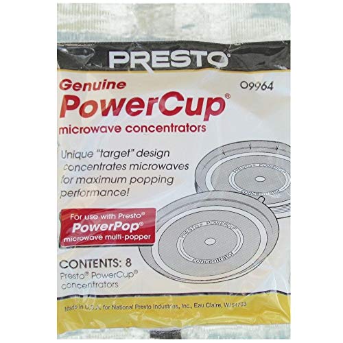 Presto 09964 Microwave Power Pop Powercup Popcorn Concentrator Cup - 32 Pack