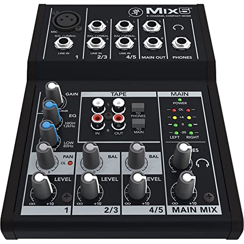 Mackie Mix5 5-Channel Compact Mixer