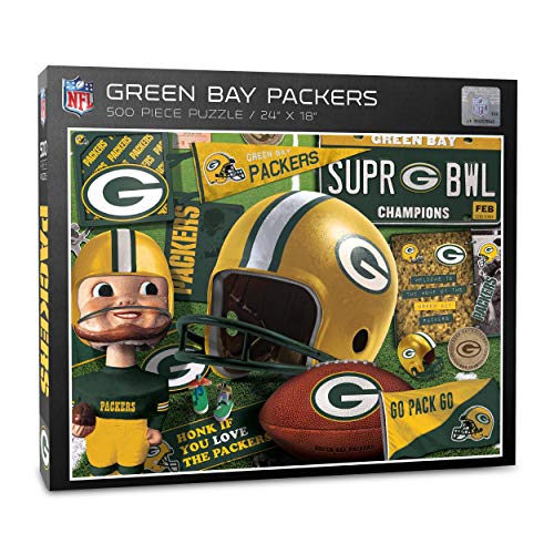 YouTheFan NFL Green Bay Packers Retro Series Puzzle - 500 Pieces