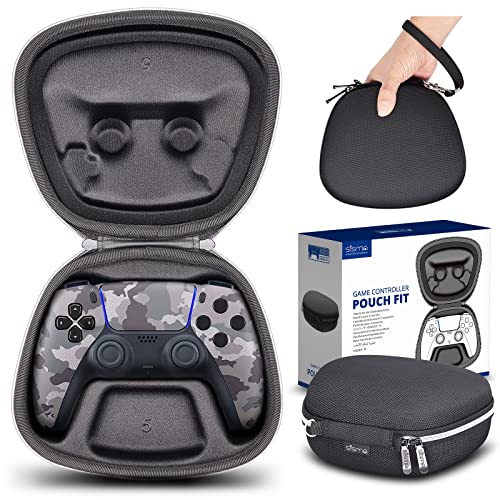 sisma Travel Case Compatible with PS5 DualSense Wireless Controller, PlayStation 5 Controller Holder Home Safekeeping Protective Cover Storage Case Carrying Bag
