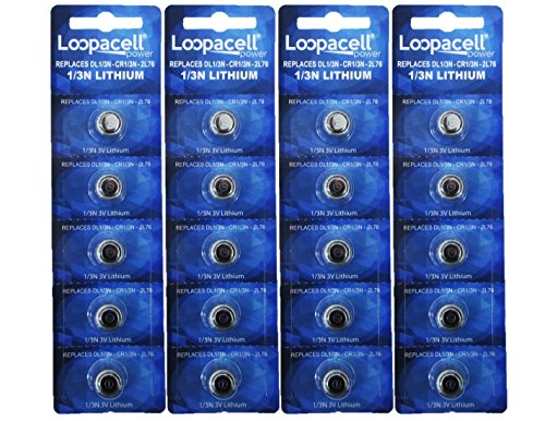 LOOPACELL 20 1/3N Batteries CR1/3N 3-Volt Lithium Battery