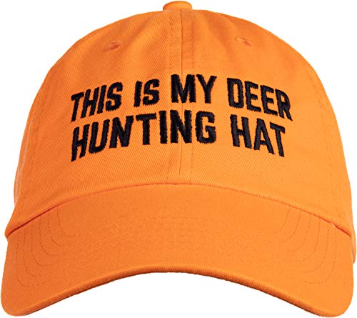 This is My Deer Hunting Hat | Funny Hunter Blaze Orange Safety Clothes Baseball Dad Cap