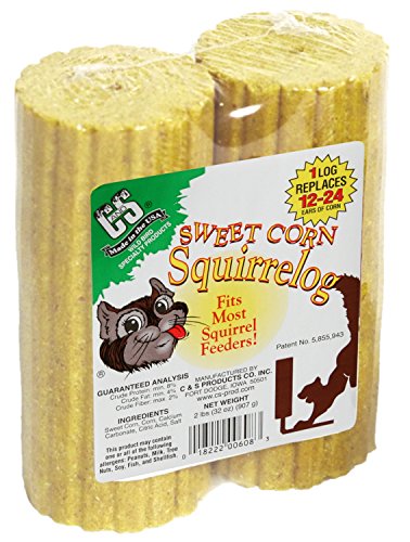 C&S Sweet Corn Squirrelog Refill Pack, 32-Ounce, 2-Pack