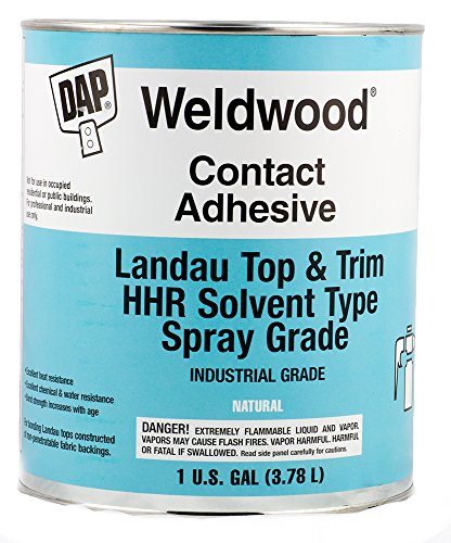 DAP Products Weldwood Landau Top & Trim HHR Solvent Type Spray Grade Contact Adhesive 1 Gal, Natural (070798-002333)