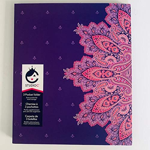 Carolina Pad Tri-fold 3 Pocket Folder Taj Mahal Purple_AB