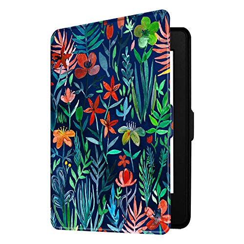 Fintie Slimshell Case for 6' Kindle Paperwhite 2012-2017 (Model No. EY21 & DP75SDI) - Lightweight Protective Cover with Auto Sleep/Wake (Not Fit Paperwhite 10th & 11th Gen), Jungle Night