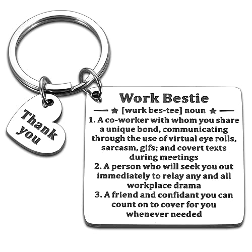 Stocking Stuffers for Work Bestie Funny Gifts for Women Coworker Leaving Go Away Retirement Gifts Keychain Gifts for Best Friend Women Bestie Christmas Birthday Gifts for Female Friends Work Wife