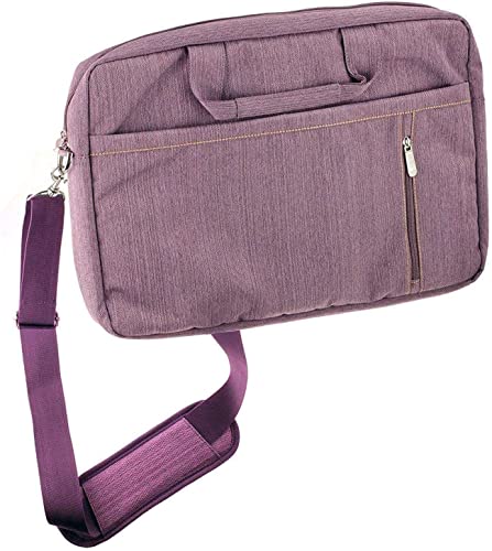 Navitech Purple Sleek Water Resistant Travel Bag - Compatible with Acer Chromebook Spin 714 Convertible | CP714-1WN 14'