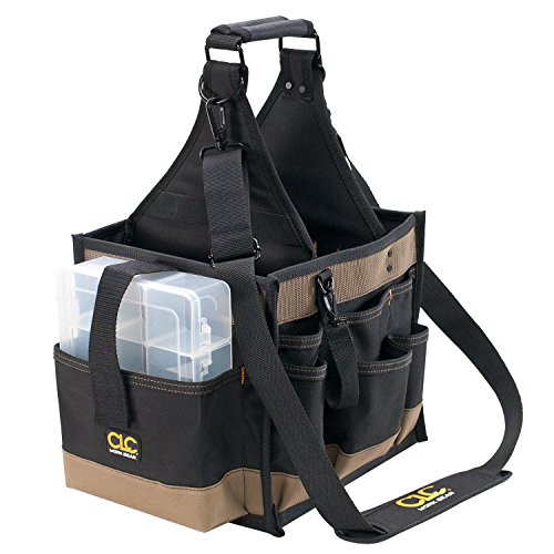 CLC Custom LeatherCraft 1528 Large Electrical and Maintenance Tool Carrier, Black
