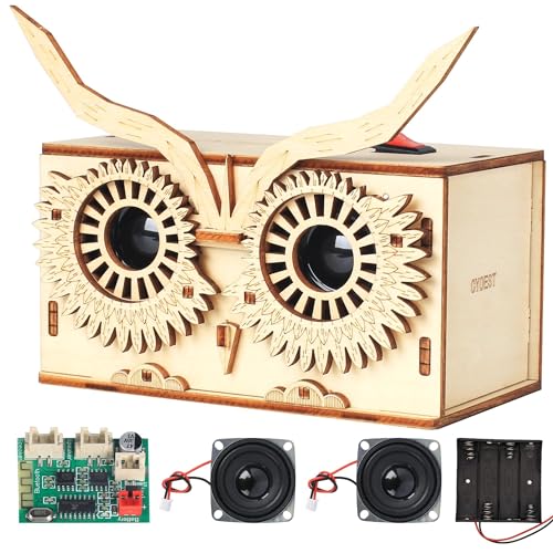 STEM Kits for Kids Age 8-10-12-14 - Build Your Own Bluetooth Speaker Kit - Science & Puzzle Kits for Kids - Stem Toys for Boys & Girls - Snap Circuits Gift for Teens Boys & School Projects (Model OWL)