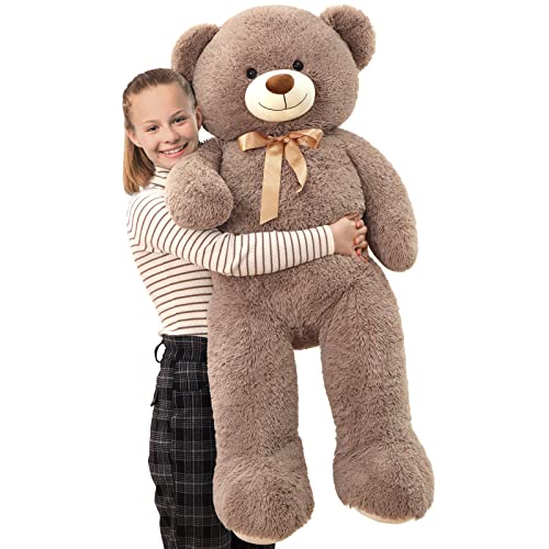 Tezituor Big Teddy Bear,52'' Giant Stuffed Animal Plush,Soft Gifts for Valentine, Christmas, Birthday.