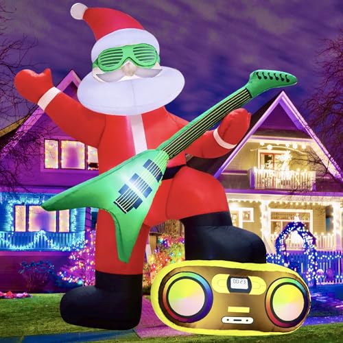 zukakii Christmas Inflatable Decoration Outdoor, 6FT Christmas Blow Up Yard Decorations Build-in LED Lights, Strong Blower Christmas inflatables Clearance Decor Blowups for Indoor Holiday Party