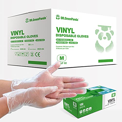 Dr.GreenPanda Vinyl Gloves (Medium) Case of 1000