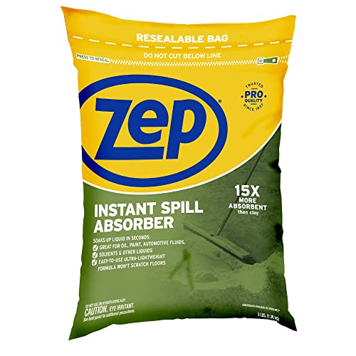 Zep Instant Spill Absorber 3lb Bag ZUABS3 - Dust-Free Formula