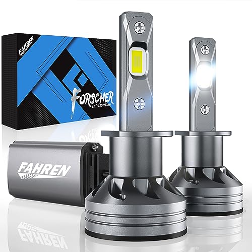 FAHREN H1 LED Bulbs, 20000 Lumens Super Bright, 6500K Cool White H1 Bulb for Halogen Replacement, IP68 Waterproof Pack of 2