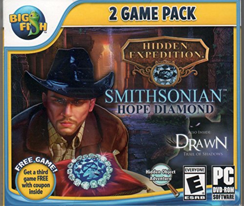 Hidden Expedition SMITHSONIAN HOPE DIAMOND + DRAWN: TRAIL OF SHADOWS + BONUS GAME! Hidden Object