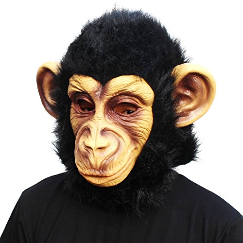 Animal Mask Monkey Mask Novelty Halloween Costume Party Animal Head Mask Chimp