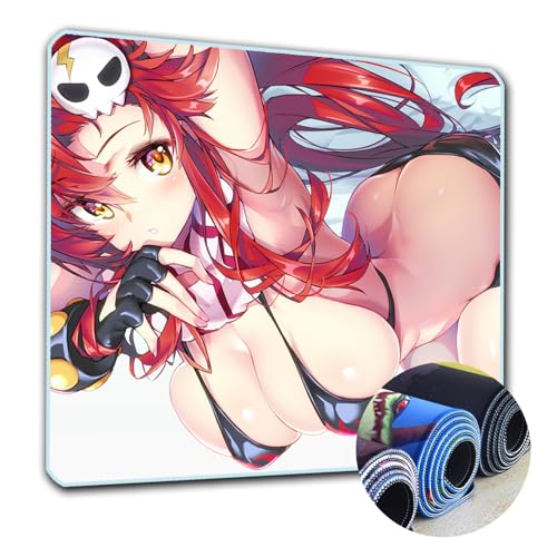 Sexy Girl Littner Yoko Anime Mouse Pad Gaming Mouse Pad Anti-Slip Rubber Base Laptop Mouse Pad Office Desktop Mouse Pad 9.8x11.8x0.1inch