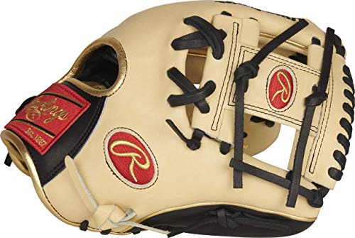 Rawlings | HEART OF THE HIDE Baseball Glove | R2G - Narrow Fit | Advanced Break-In | 11.5' | Pro I Web | Right Hand Throw | Camel/Black